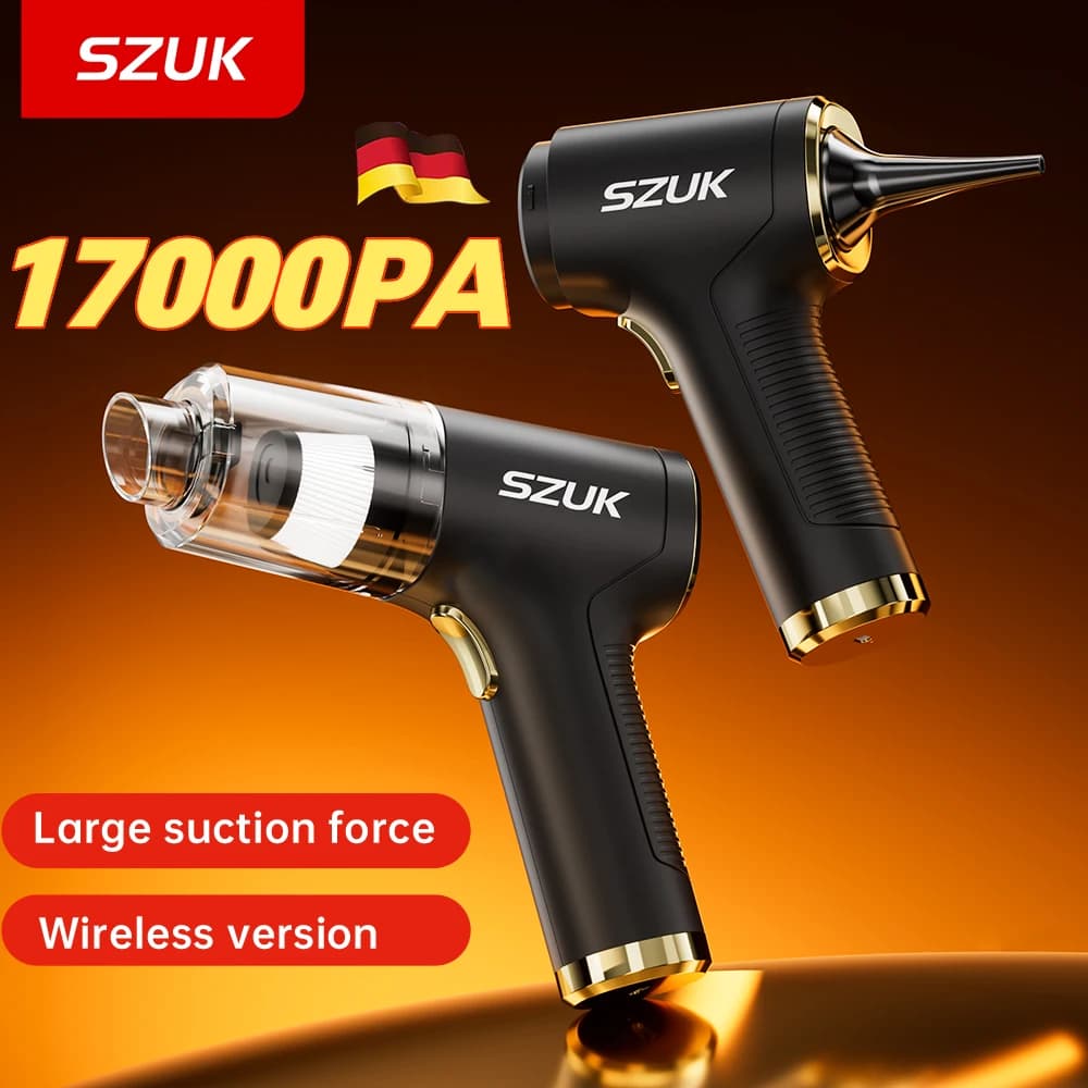Aspirapolvere per auto SZUK 2025, nuovo mini aspirapolvere, potente aspirapolvere portatile senza fili, aspirapolvere portatile,