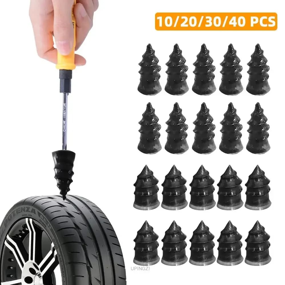 Chiodo per riparazione pneumatici sottovuoto per moto, auto, camion, scooter, bici, riparazione foratura pneumatici, chiodi in gomma tubeless universali