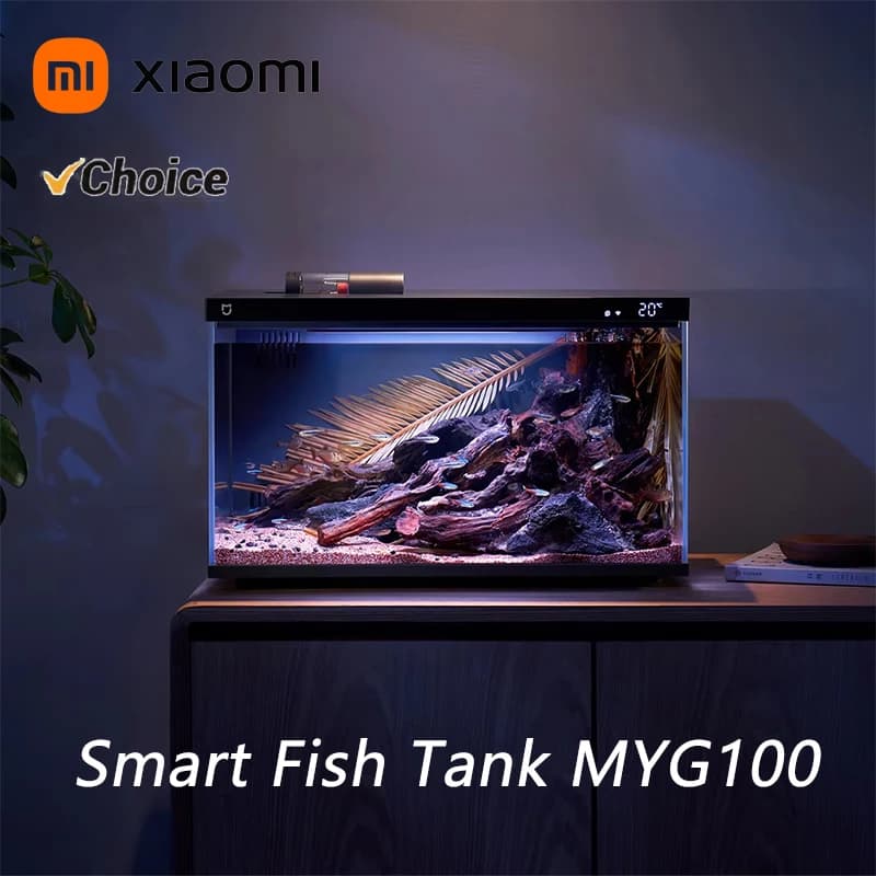 Nuovo Acquario Intelligente Xiaomi 20L Compatibile con App Mijia, Alimentazione Remota Controllata da Smartphone, Sistema di Illuminazione Intelligente