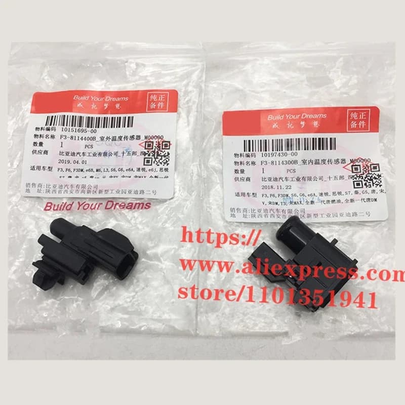 Outdoor/indoor sensore di temperatura per BYD F3 F6 M6 S6 G6 S7 F3-8114300B/F3-8114400B