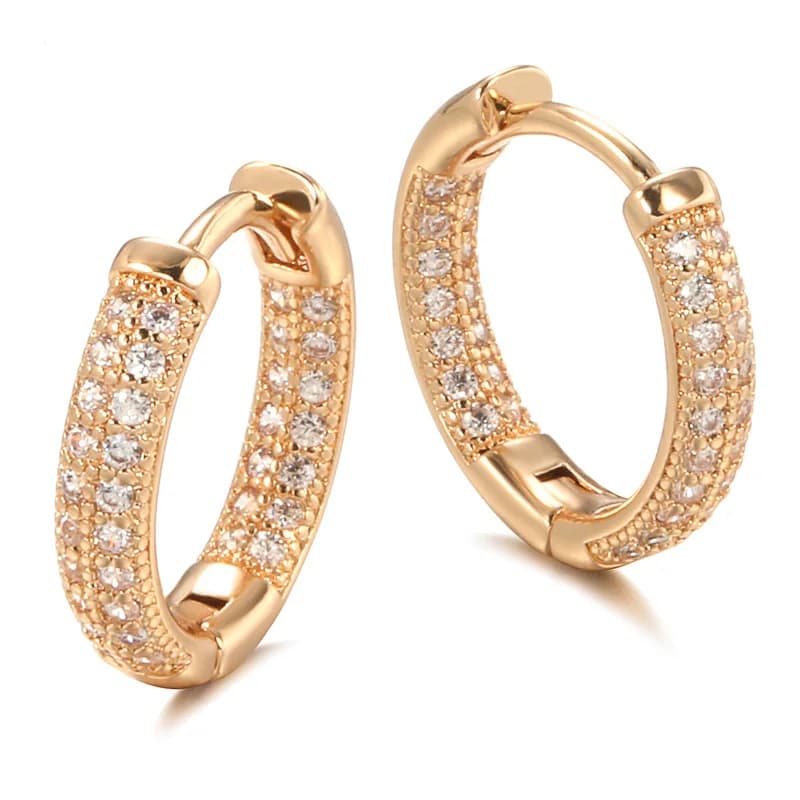 14k Gold Clip Earring with Diamonds and Peridot for Women, Wedding Jewel and Fidanzamento