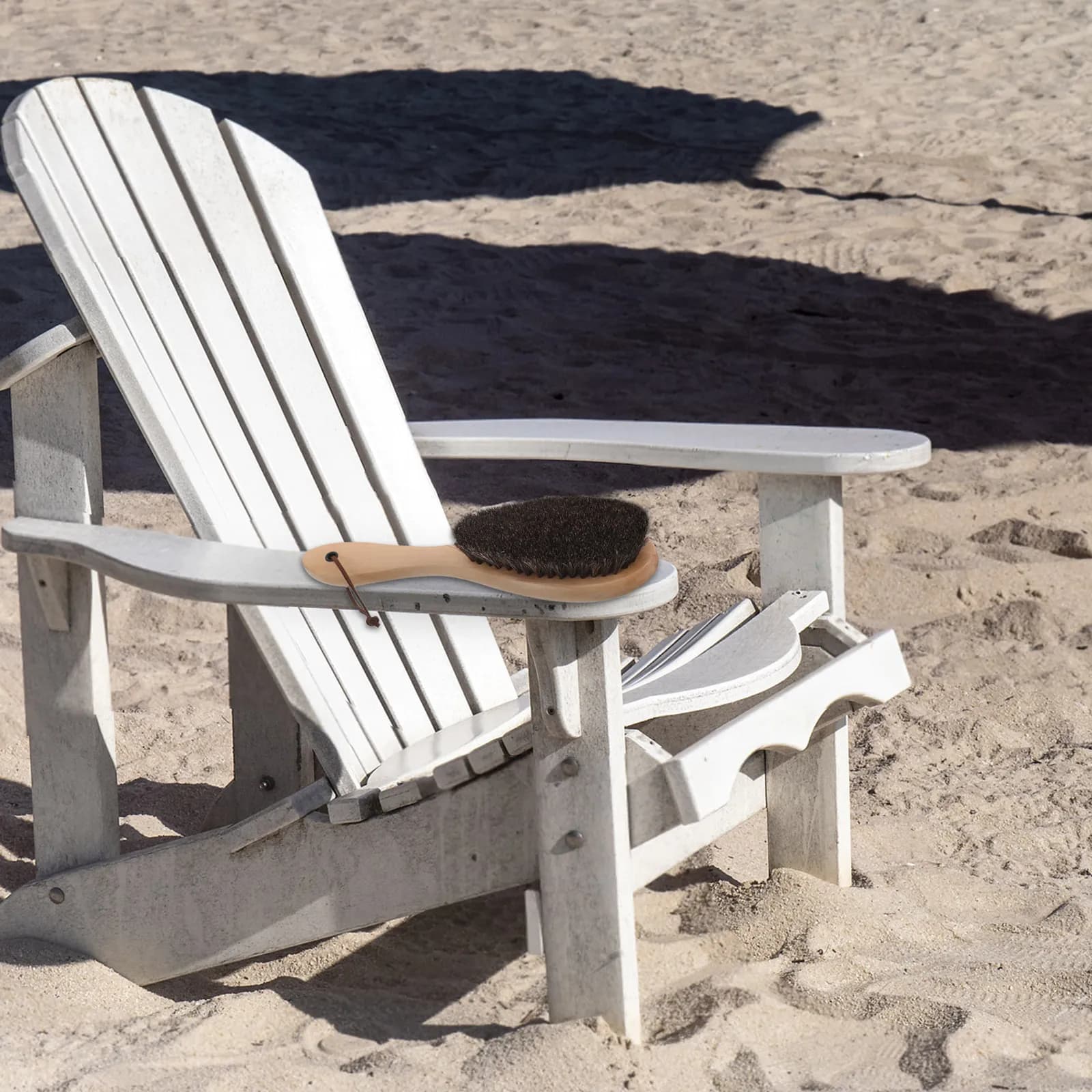 Spazzola Raschiatrice per Sabbia da Spiaggia con Setole Densi e Manico Ergonomico per Piedi, Scarpe, Corpo, Tavole da Surf, Sedie - Strumento per la Rimozione della Sabbia da Esterni