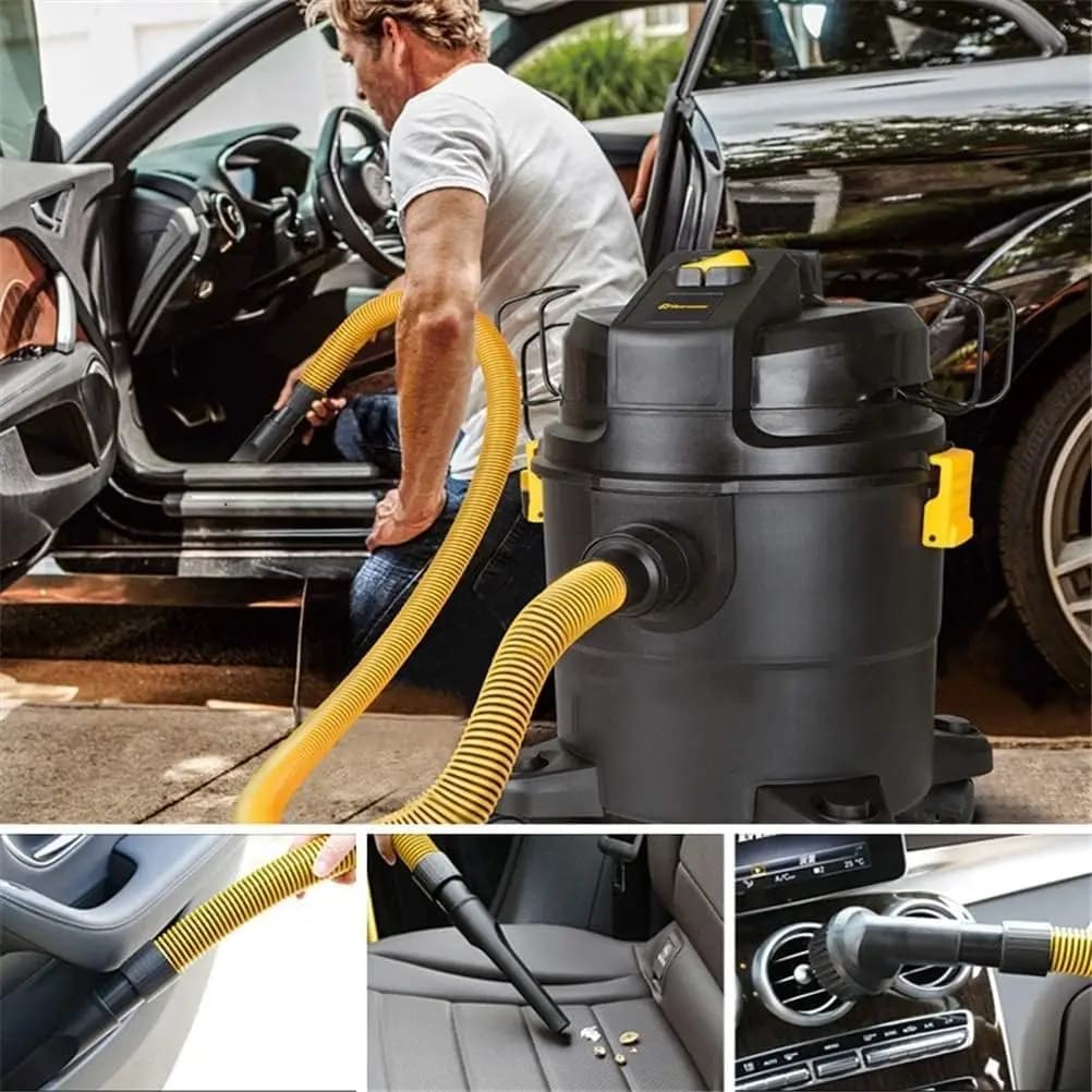 Potente Aspirapolvere 3-in-1 da 20KPa per Uso Domestico e Auto, 20L Professionale, Funzione Aspirazione e Soffiaggio