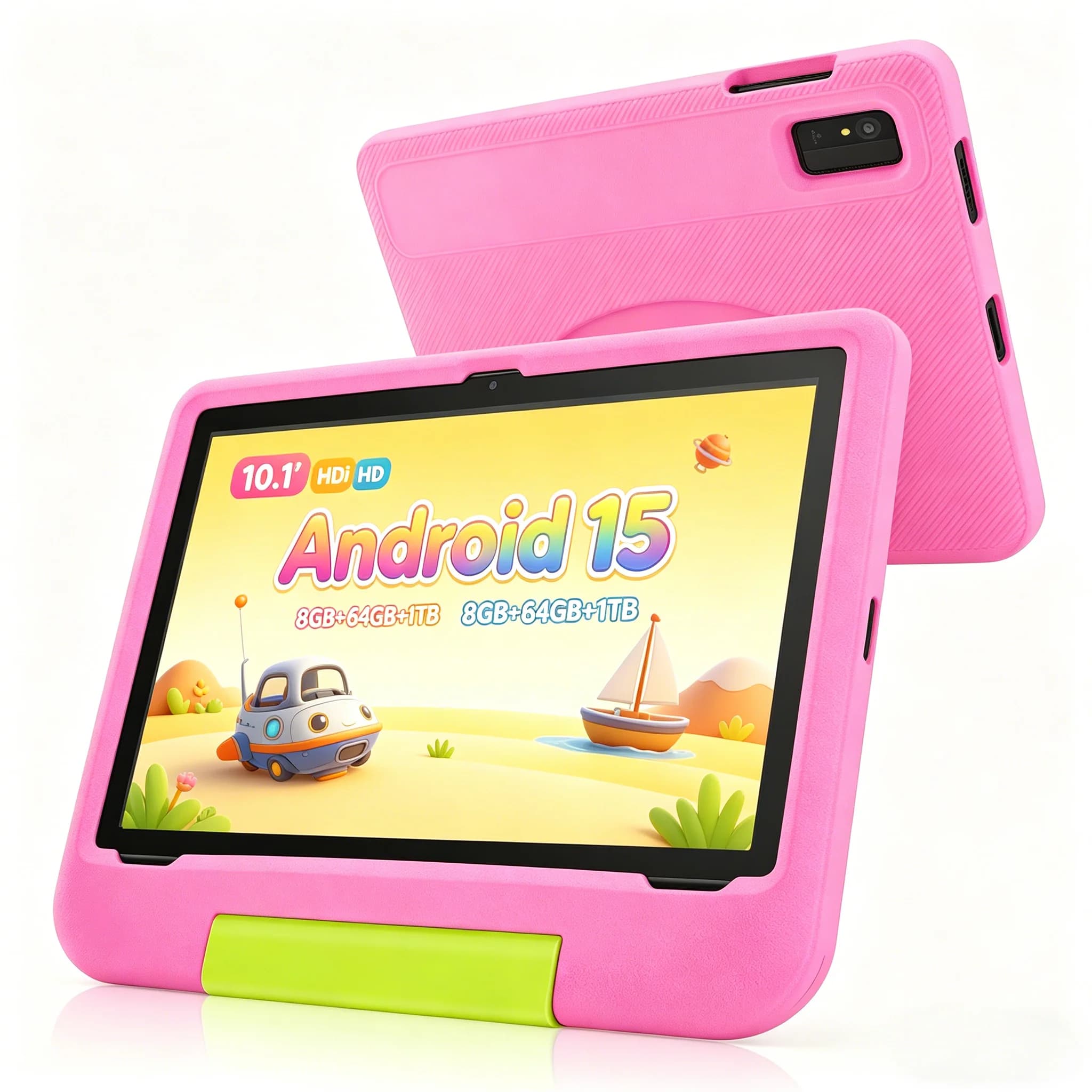 Miglior Regalo 2026: Tablet per Bambini 10 Pollici, Octa Core, 8(3+5) RAM, 64GB ROM, Android 15, WiFi 6, Controllo Parentale, Custodia Anti-caduta per Bambini