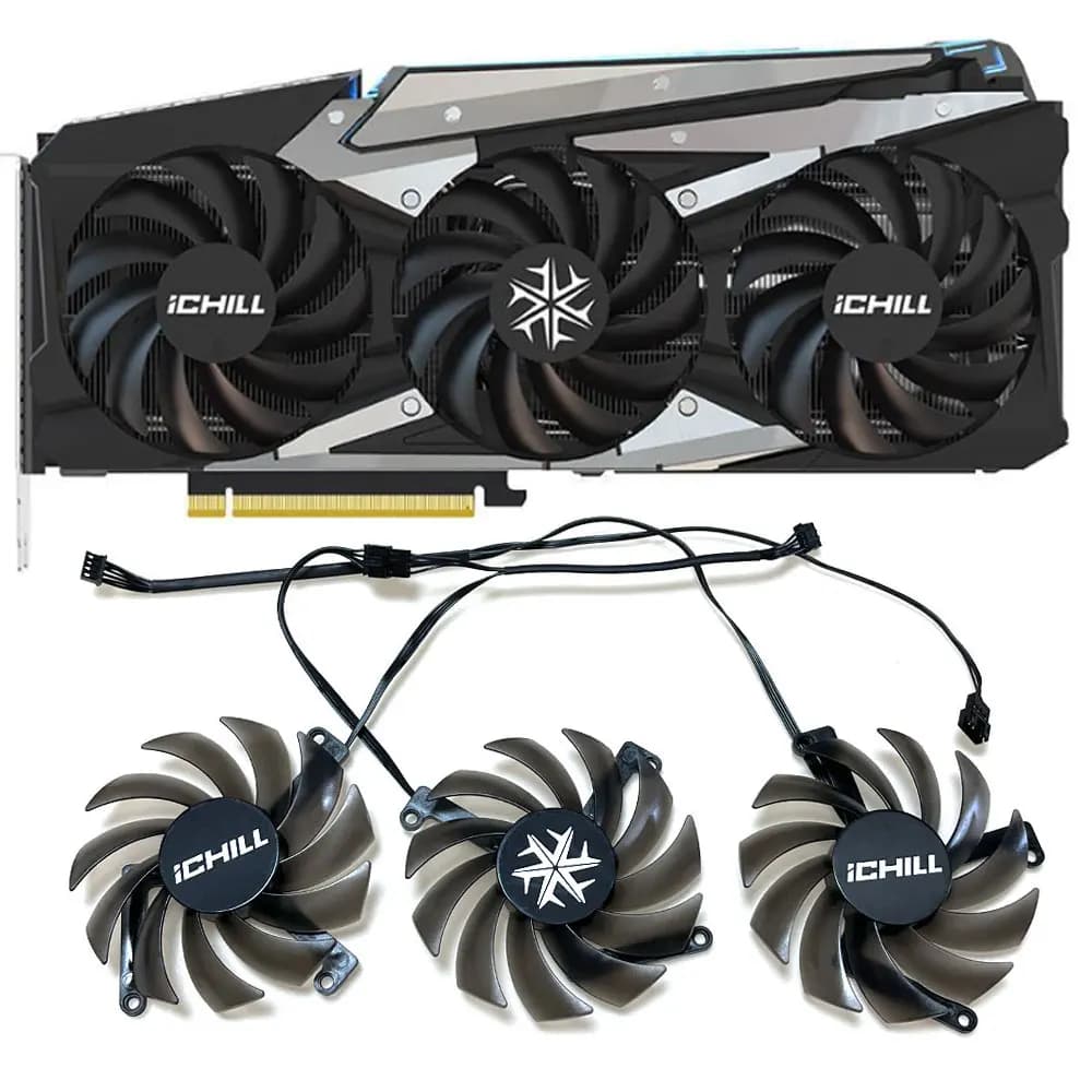 NUOVO CF-12915S INNO3D RTX3070 3080 iCHILL X4 VENTOLA Per INNO3D RTX 3070、3070TI、3080、3080TI、3090 iCHILL X4 Ventola di raffreddamento della scheda video