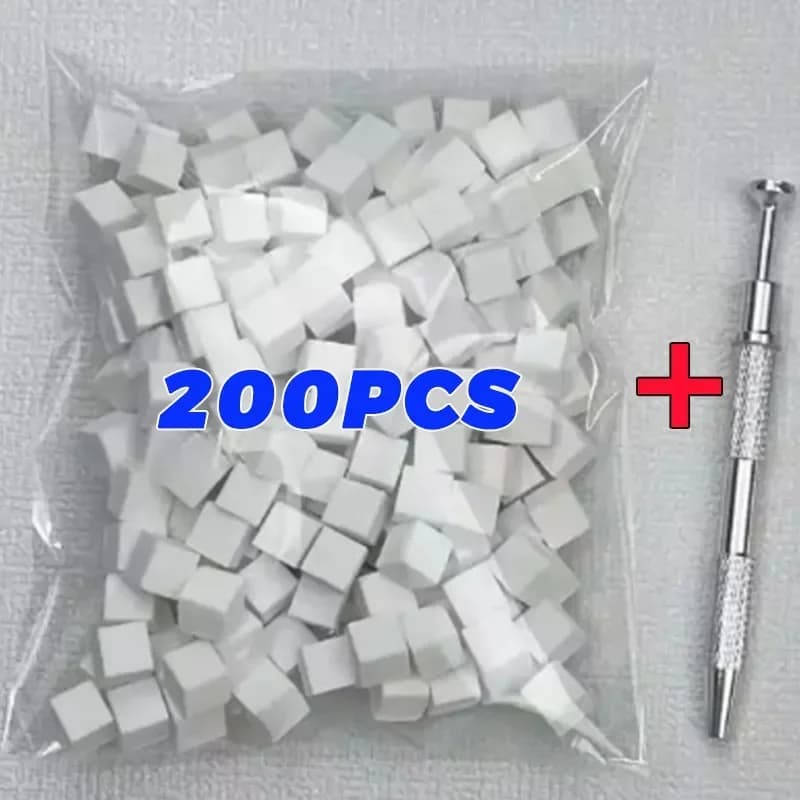 Mini square sponge for nail art with 4 claws Nail sponge Set of grip metal sponge sponges for multipurpose phod Tools for beauty manicure