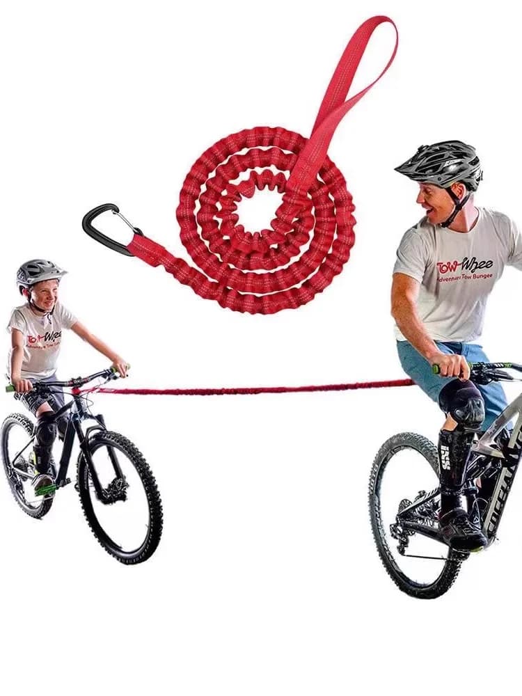 Outdoor bicycle traction rope, children's mountain bike tow rope, family traction rope, convenient trailer rope