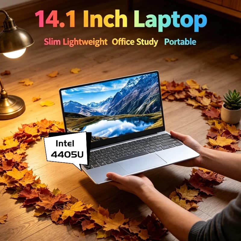 Laptop Portatile Intel 4405U da 15.6 Pollici, Notebook Windows 11, 32GB DDR4, 2TB SSD, PC per Gaming e Ufficio