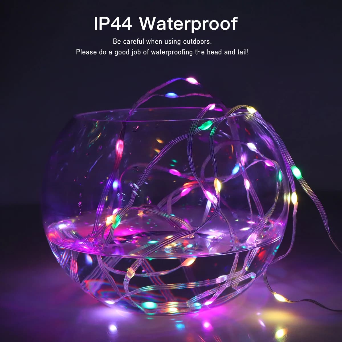 Stringa LED RGB natalizia Bluetooth alimentata tramite USB Musica Sogno Colore Luce Festa di compleanno Ghirlanda Decor Lucine per la casa