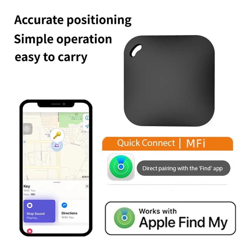 Funziona con Apple Trova la mia APP Localizzatore GPS Bluetooth intelligente ITag Dispositivo di promemoria anti-smarrimento Localizzatore nominale MFI Chiave per auto Pet Kids Finder