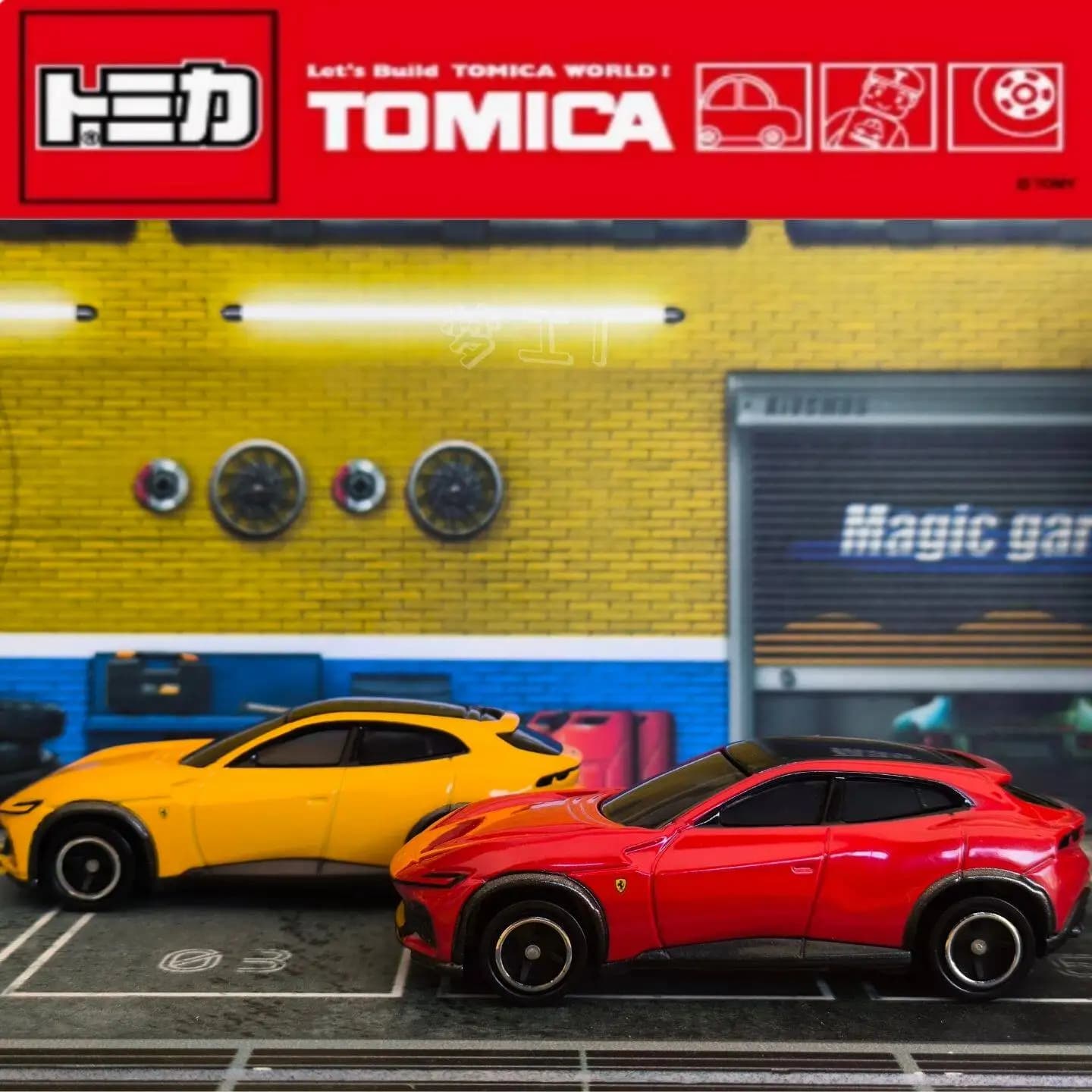 Takara Tomy Tomica No.8 Ferrari Sports Car Static Diecast Alloy Vehicle Metal Model Simulation Collection Ornament Kids Boys