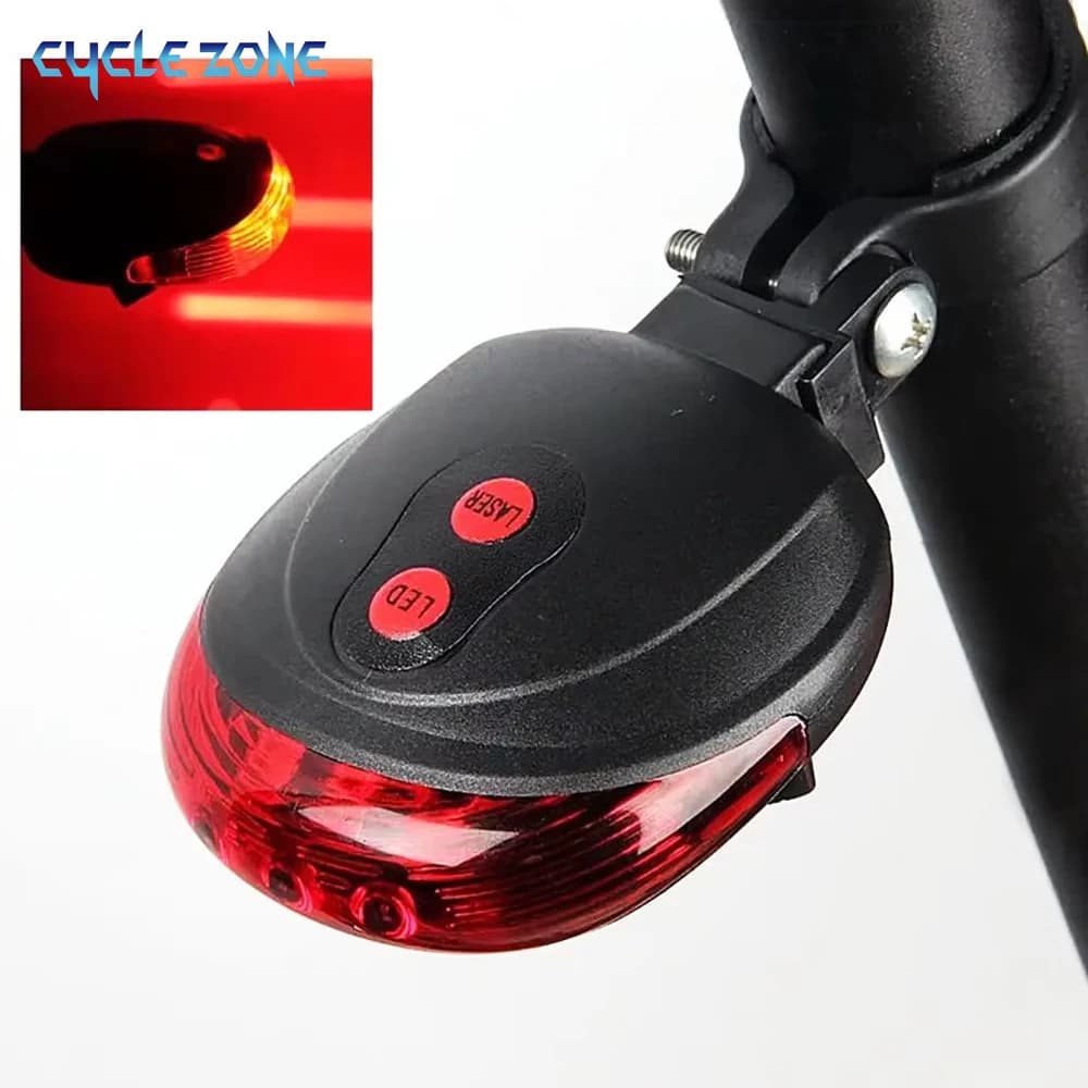 5 LED Bicycle Rear Lamp Night Guide Red Safety Light Rear Bicycle Light Rear lights for waterproof outdoor cycling