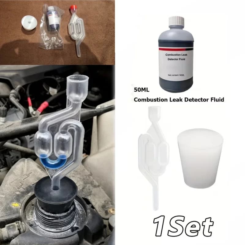 1Set Tester di Perdite di Combustione Testa Soffiata Guarnizione Blocco Rivelatore Benzina Diesel Per Cilindro Combustione Perdite di Gas Strumenti Diagnostici