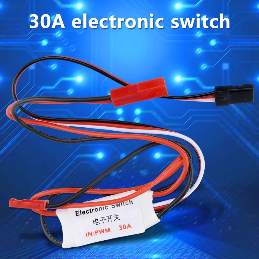 2 ~ 30A Interruttore elettronico di telecomando ad alta corrente 3-30V Modello aereo Protezione delle piante per RC Drone Pompa acqua Segnale PWM Cont