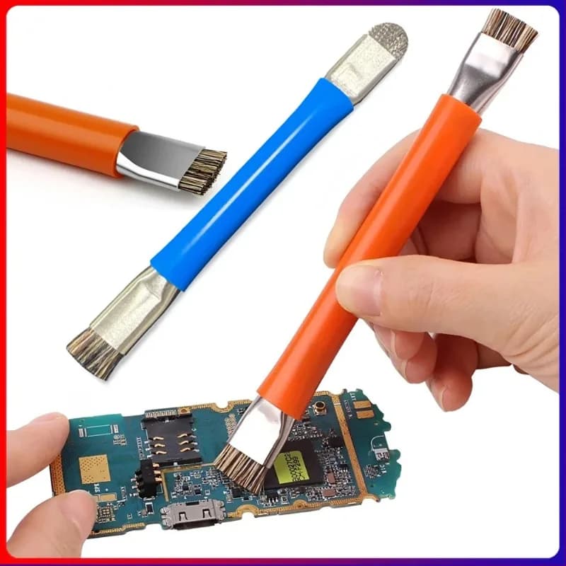 Antistatic brush for cleaning PCB – Double Head Precision Tool for repairing phones and motherboards