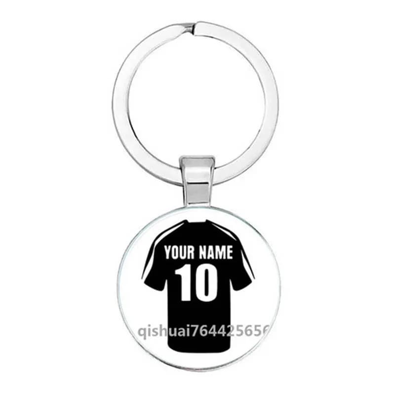 Portachiavi con nome personalizzato fai-da-te da calcio per giocare a portachiavi da ragazzo di calcio, portachiavi fai-da-te per gli amanti del calcio
