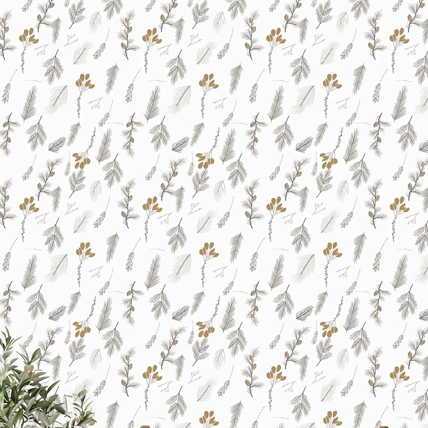Floral Peel and Stick Wallpaper Botanical Self Adhesive Wallpaper Boho Removable Waterproof Wallpaper for Bedroom Wall Decor