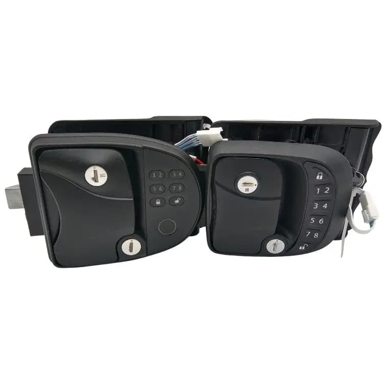 Caravana Accessori Campeggio Rv Blocco Sensore di impronte digitali Caravan Rv Keyless Entry Serrature per porte Maniglia Manopola di chiusura Catenaccio Bl
