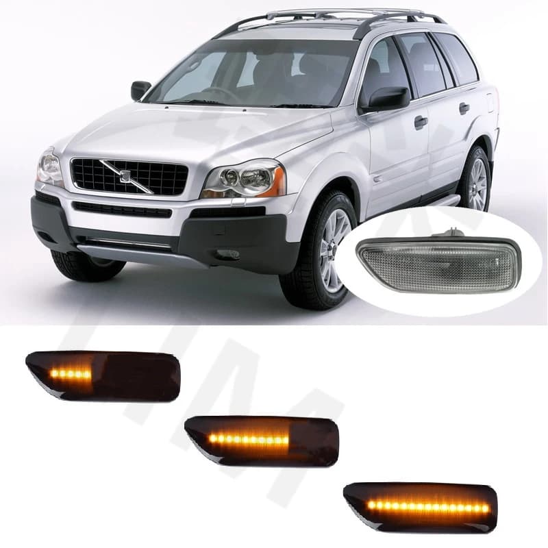 For Volvo XC70 285 XC90 275 I MK1 1997 1999 2000 2001 2002 2003 2004 2005 2006 Sequential LED indicator Side position signal