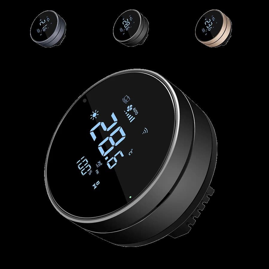 Comfurter 24v Hvac Modbus Fan Coil Electric Home Room Digital Touch Screen Smart Heating WIFI Thermostat