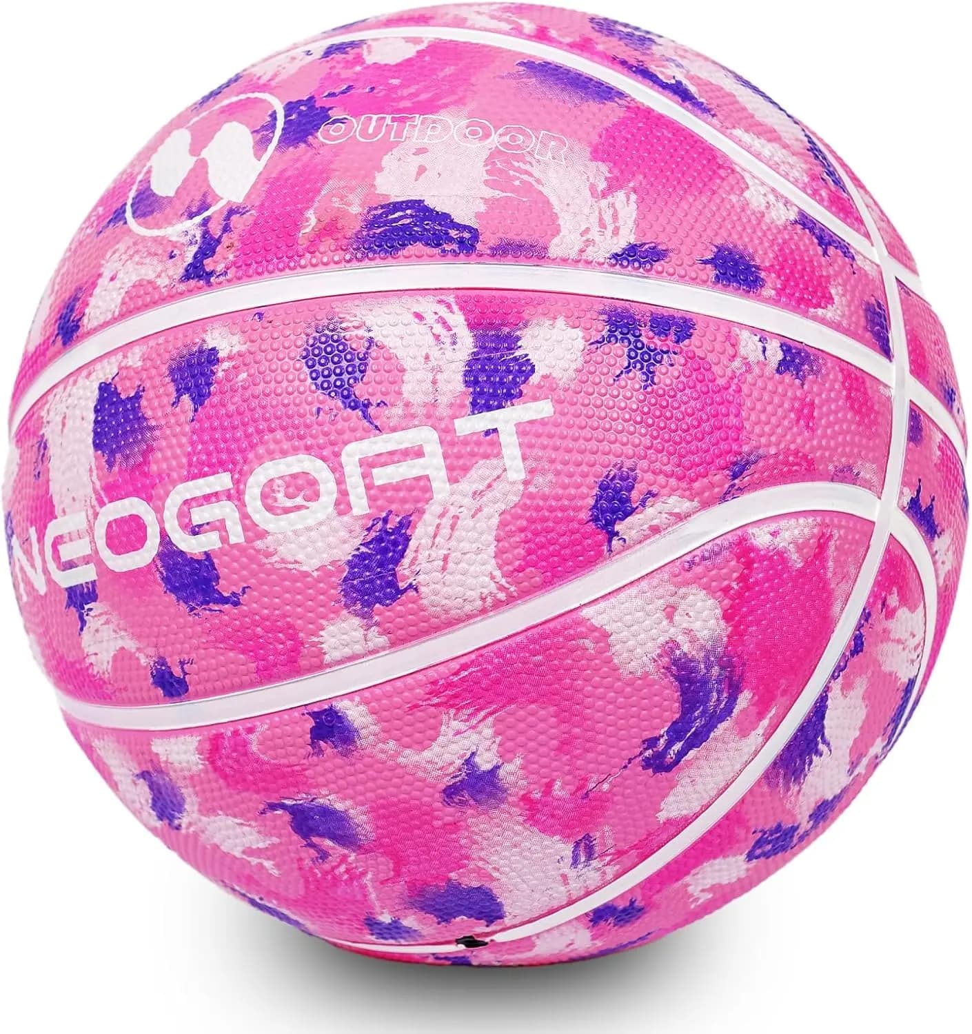 Pallone da basket per bambini taglia 3/4/5, 22/25,5/27,5 pollici, in gomma ispessita, per gioco interno ed esterno, regalo per ragazzi e ragazze