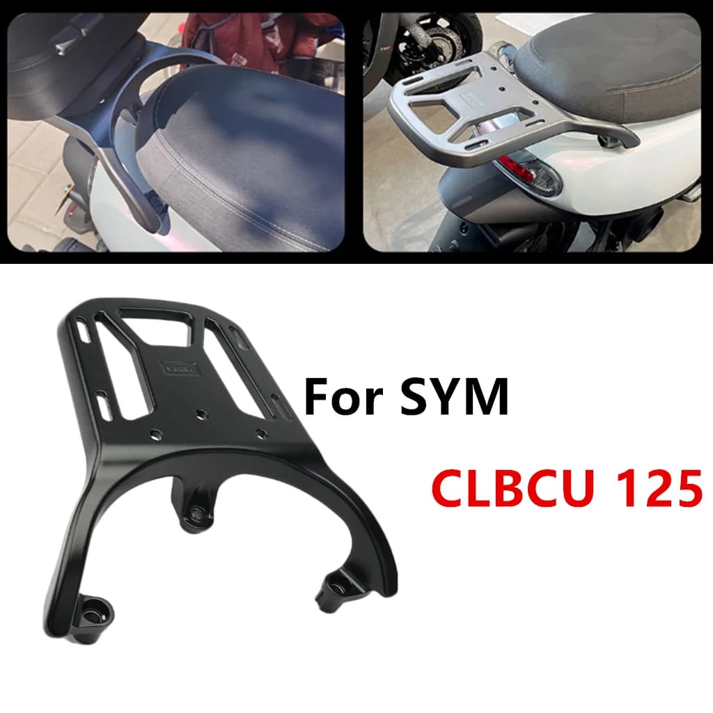 Motorcycle carriers Rear rack Wallet bracket for upper box Extended plate Aluminum alloy back shelf for SYM CLBCU 125