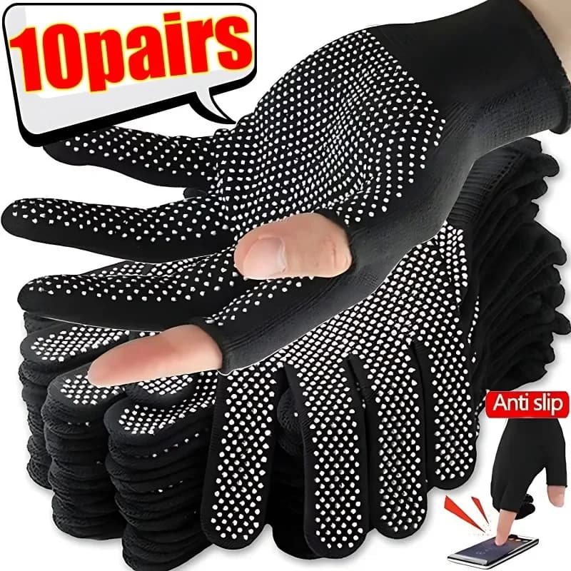 Anti-slip touchscreen nylon gloves Man Woman Summer Outdoor Riding Sports Fitness Breathable Solar Protection Anti-slip Gloves Mid-Sute