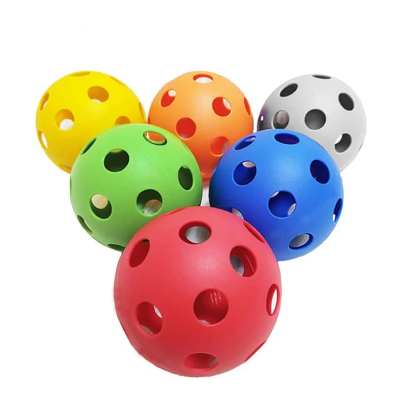 Palline da golf per interni da 10 pezzi Palline da pratica da golf La palla leggera da golf ha un foro Golf Traini