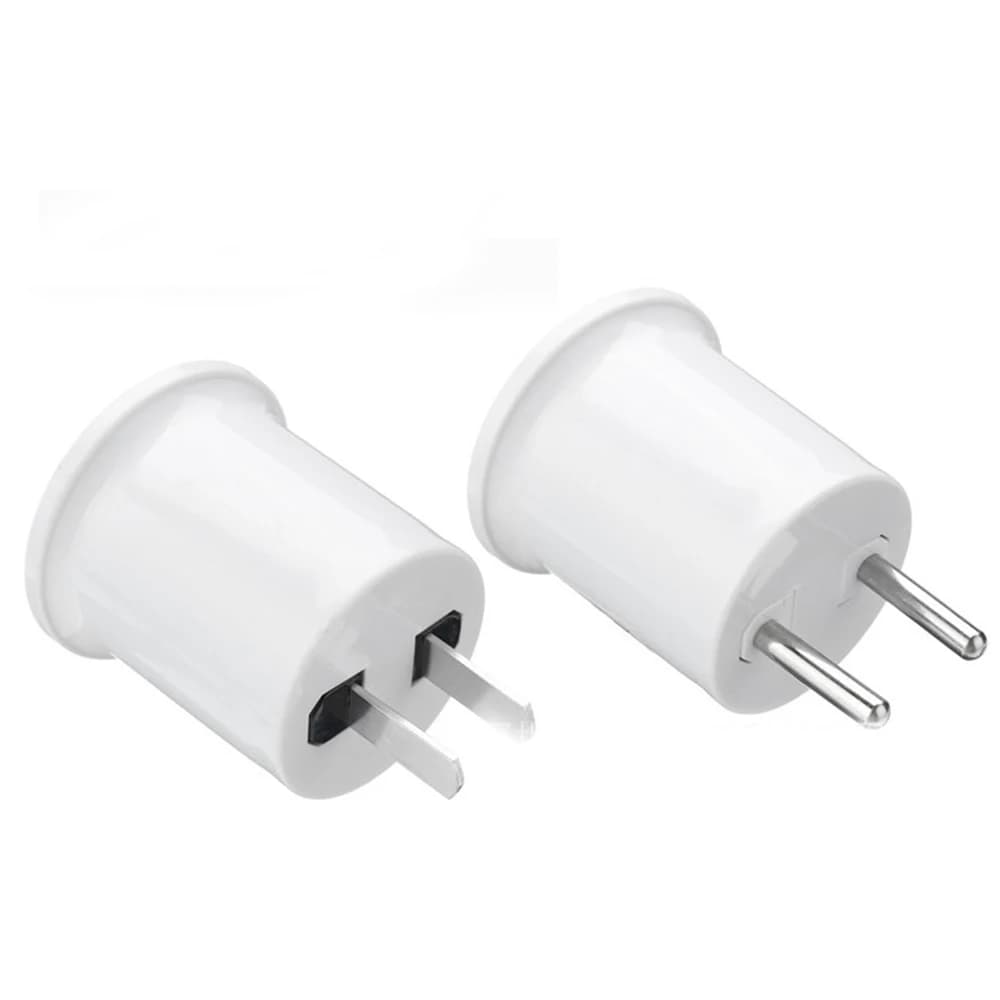 1 pz America Spina Europea Lampada E27 Lampadine a LED Base da E27 a Spina UE USA Portalampada Convertitore Adattatore Presa Bianco