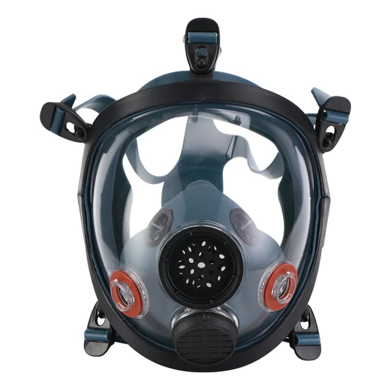 Maschera protettiva, verniciata a spruzzo, protezione antincendio chimica, ampio campo visivo, maschera integrale, gas acido e alcali, maschera antigas 6800