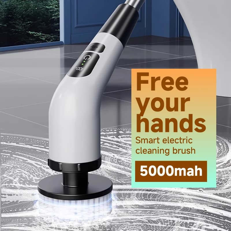 Spazzola per pulizia elettrica multiuso per uso domestico Cordless Spin Scrubber Gadget da cucina Spazzole per capelli Scopa da bagno Lavapavimenti per WC