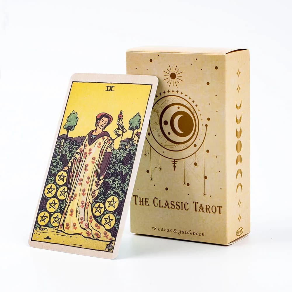 Il classico mazzo di carte dei tarocchi 78 pezzi per principianti facili Fate Fortune Telling Party Gioco da tavolo da tavolo giocattolo