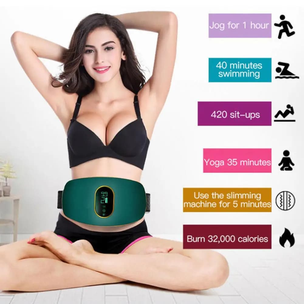 Cintura dimagrante ricaricabile in vita Massaggiatore fitness Perdita di peso Strumento per alleviare la stitichezza modellante del corpo
