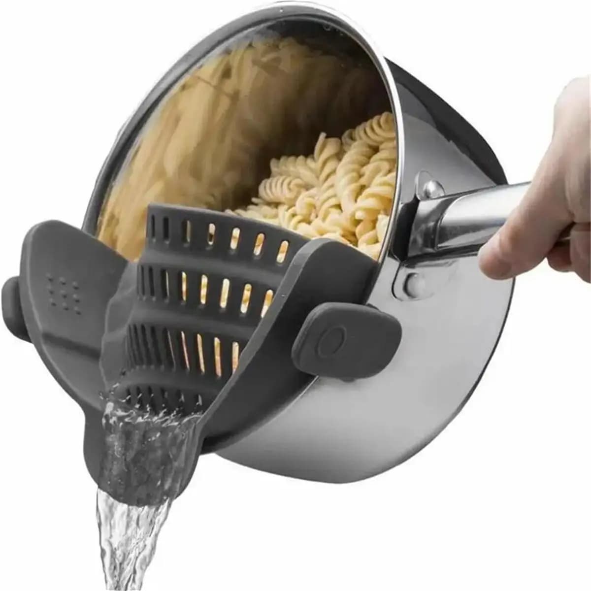 1 pcs, choline, pot choline, cutlery with adjustable clip for pots, pans and bowls, kitchen pot choke