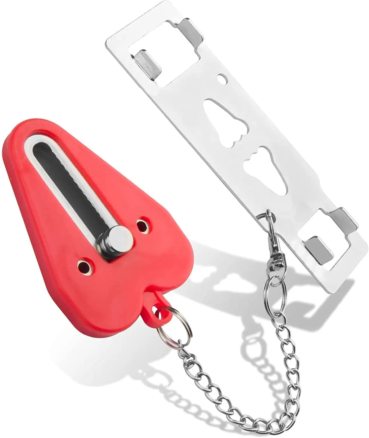 Dispositivi di sicurezza dell'armadietto della porta interna della serratura extra della porta della serratura di sicurezza dell'armadietto della porta portatile a doppio foro Dropshipping all'ingrosso
