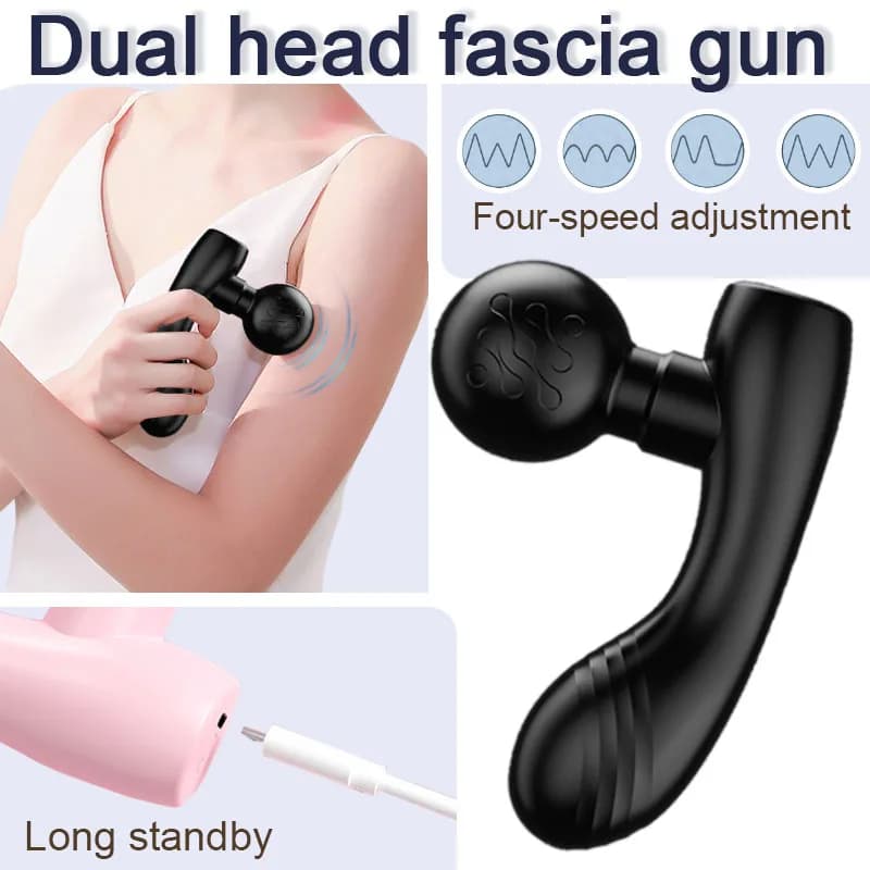 Mini portable double headband for exercises, relaxation and relief from body fatigue, multifunction rechargeable massager