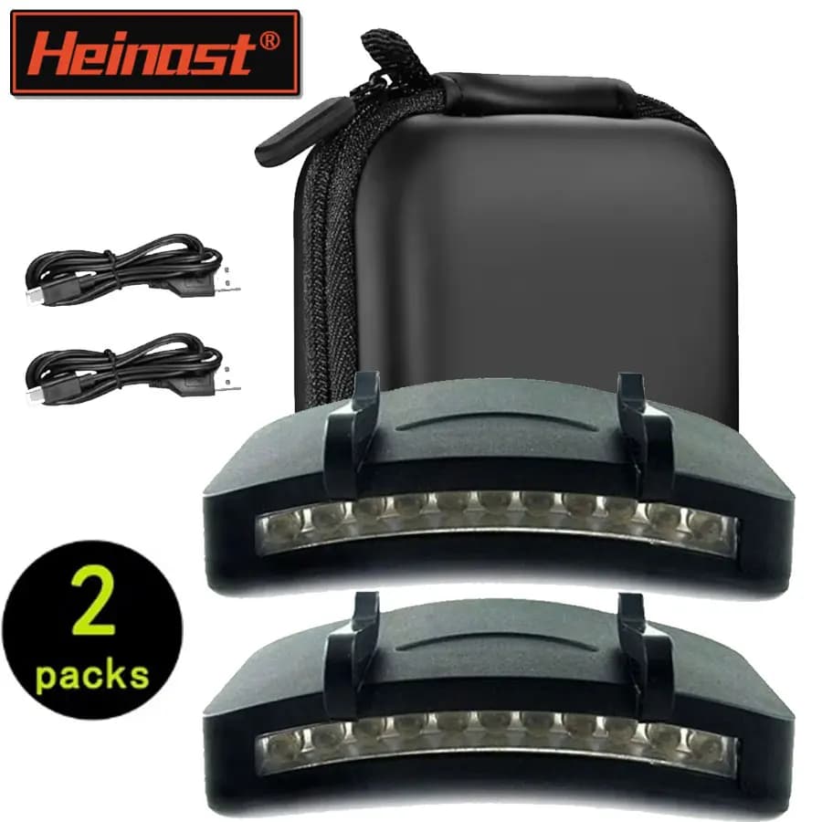Super bright LED front lamp with clip on cap, hat torch, portable torch, use 3 AAA batteries for outdoor fishing, camping, hunting