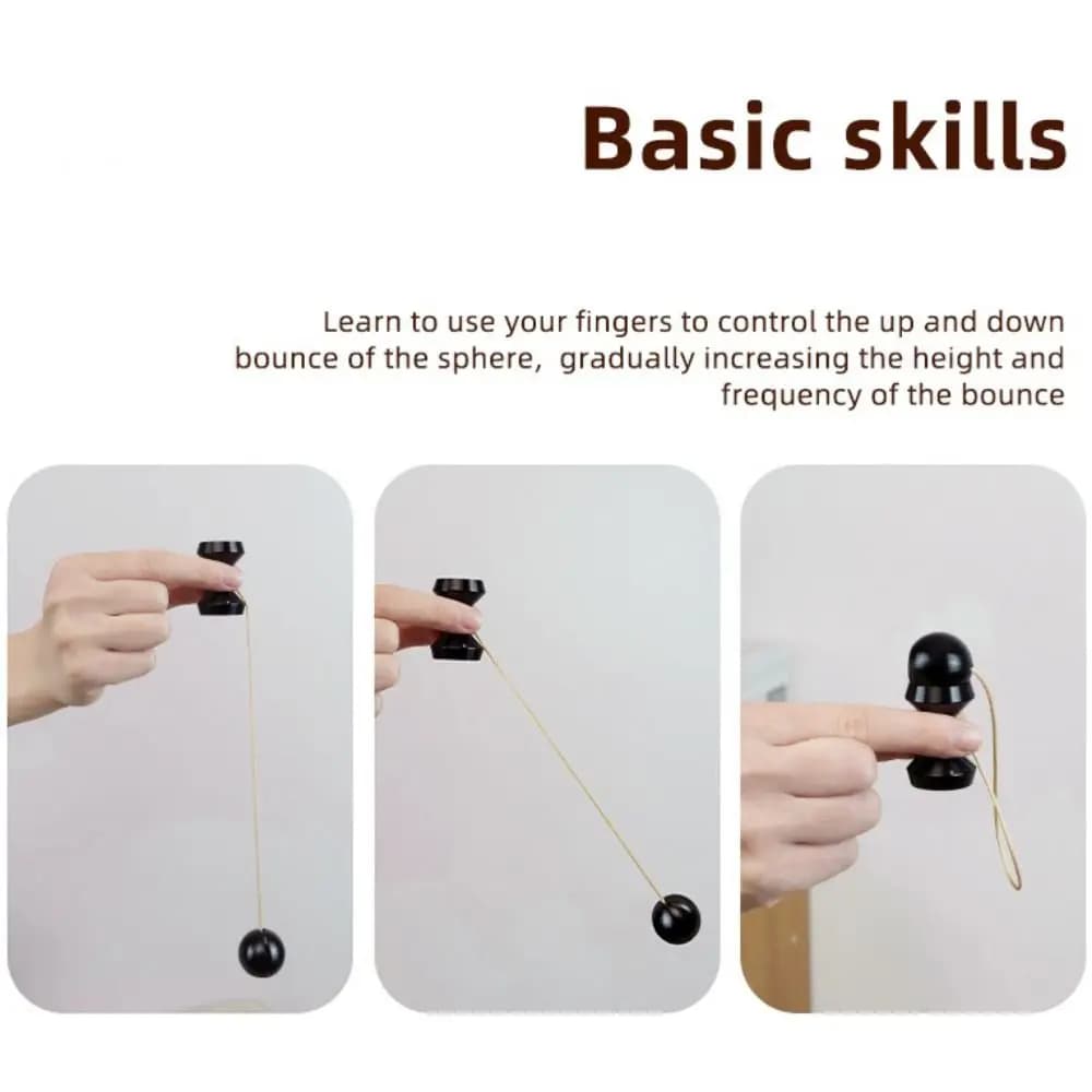 Palla Antistress in Alluminio, Gadget Sensoriale, Spinner Manuale Portatile per Allenamento delle Dita
