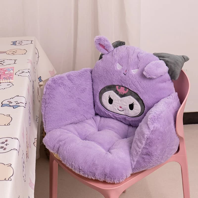Seat cushion thickened Sanrio Kuromi My Melody Cinnamoroll Pochacco Seat cushion Seat cushion Back cushion Anti-slip Comfortable
