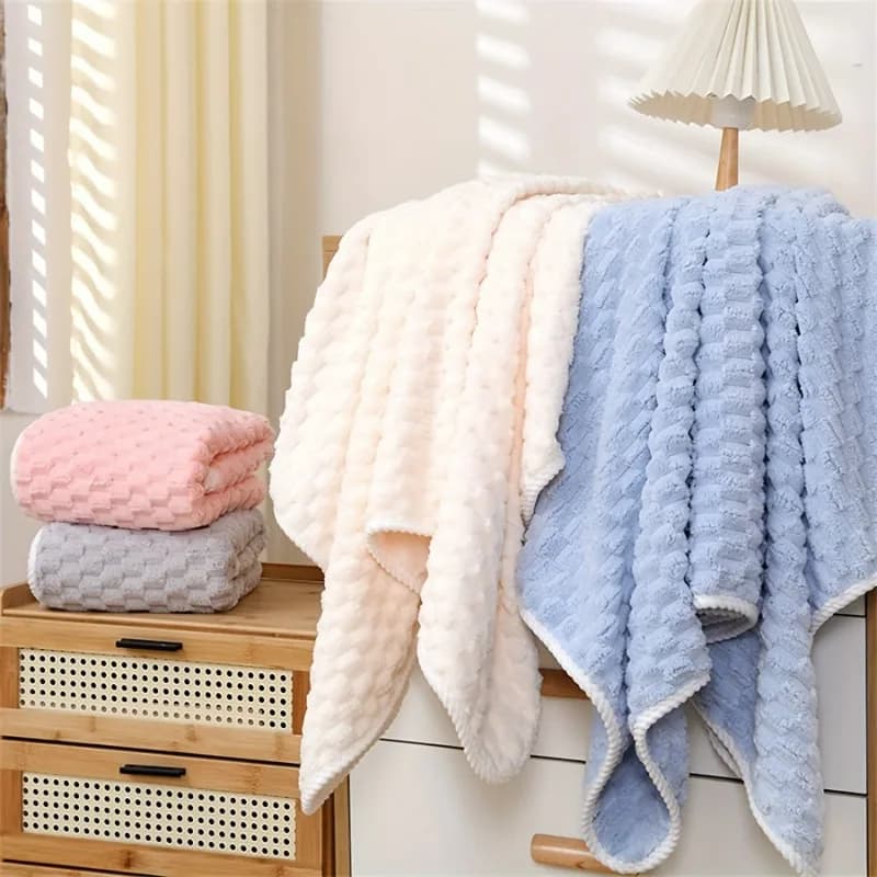 Asciugamano da Bagno Morbido e ad Asciugatura Rapida, in Pile Corallo, Non Perde Pelucchi, per Spa, Palestra, Viaggi, Bagno