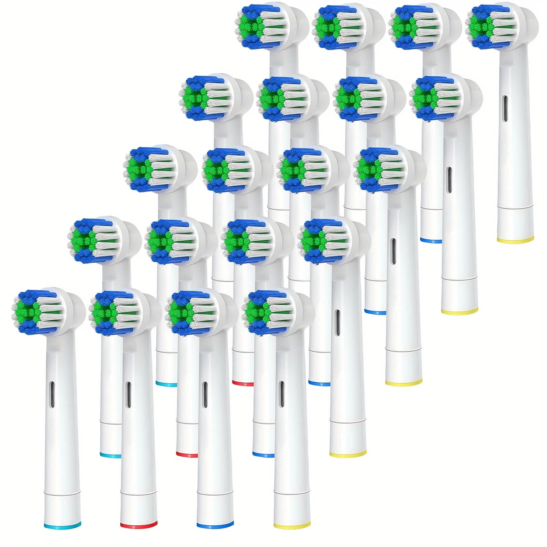 Replacement heads for 4/12/20 toothbrush compatible with Oral-B Braun professional electric toothbrush heads