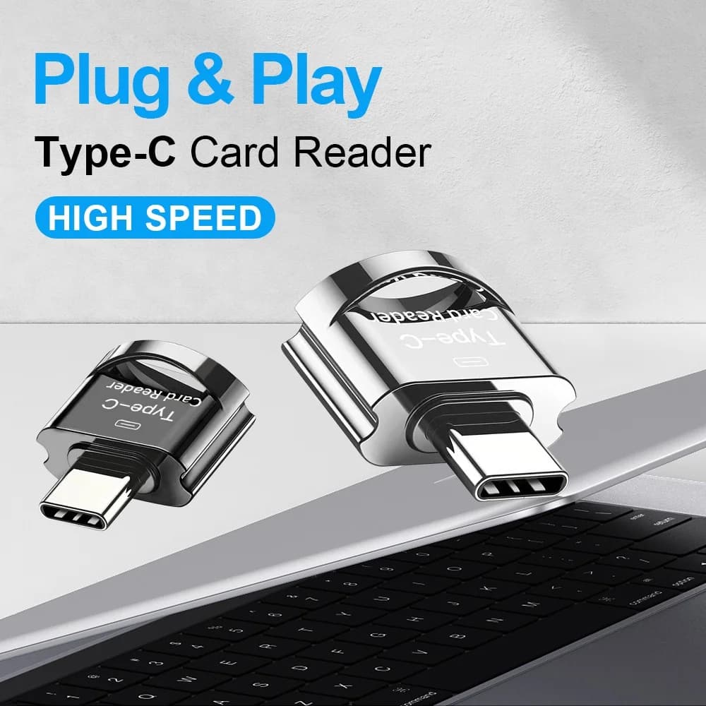Portable USB Type C To Micro-SD TF Adapter USB 3.0 Flash Drive Smart Memory Card Reader OTG Card Reader For Laptops Macbook Air