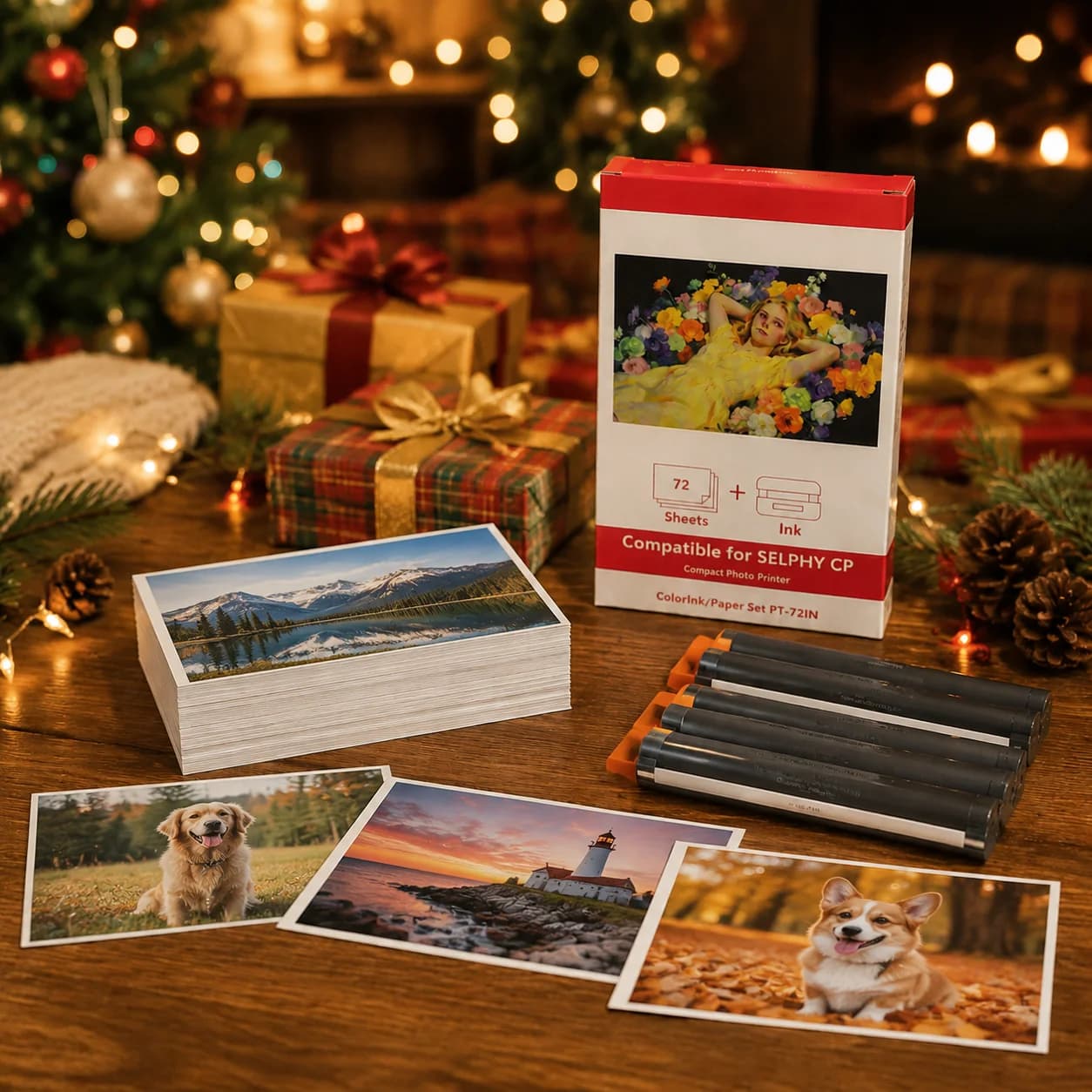 Canon Selphy Photo Paper Kit for Birthday, Wedding, Travel, Party, Family, Baby, Pets, DIY Scrapbook Albums & Memories