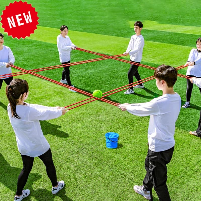 Teamwork game Pull the rope Pista Catch the ball Team building game Parent-son interaction Multiplayer collaboration Outdoor sports