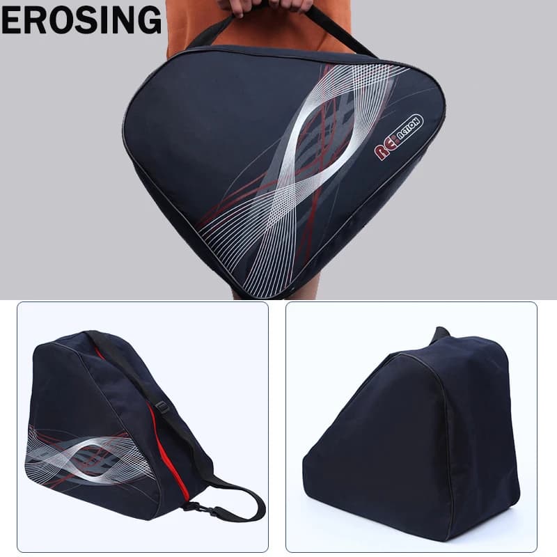 Borsa per stivali da neve professionali in nylon spesso Borsa per casco da skate Borsa a tracolla portatile antiscivolo per pattini a rotelle Sci sul ghiaccio all'ingrosso
