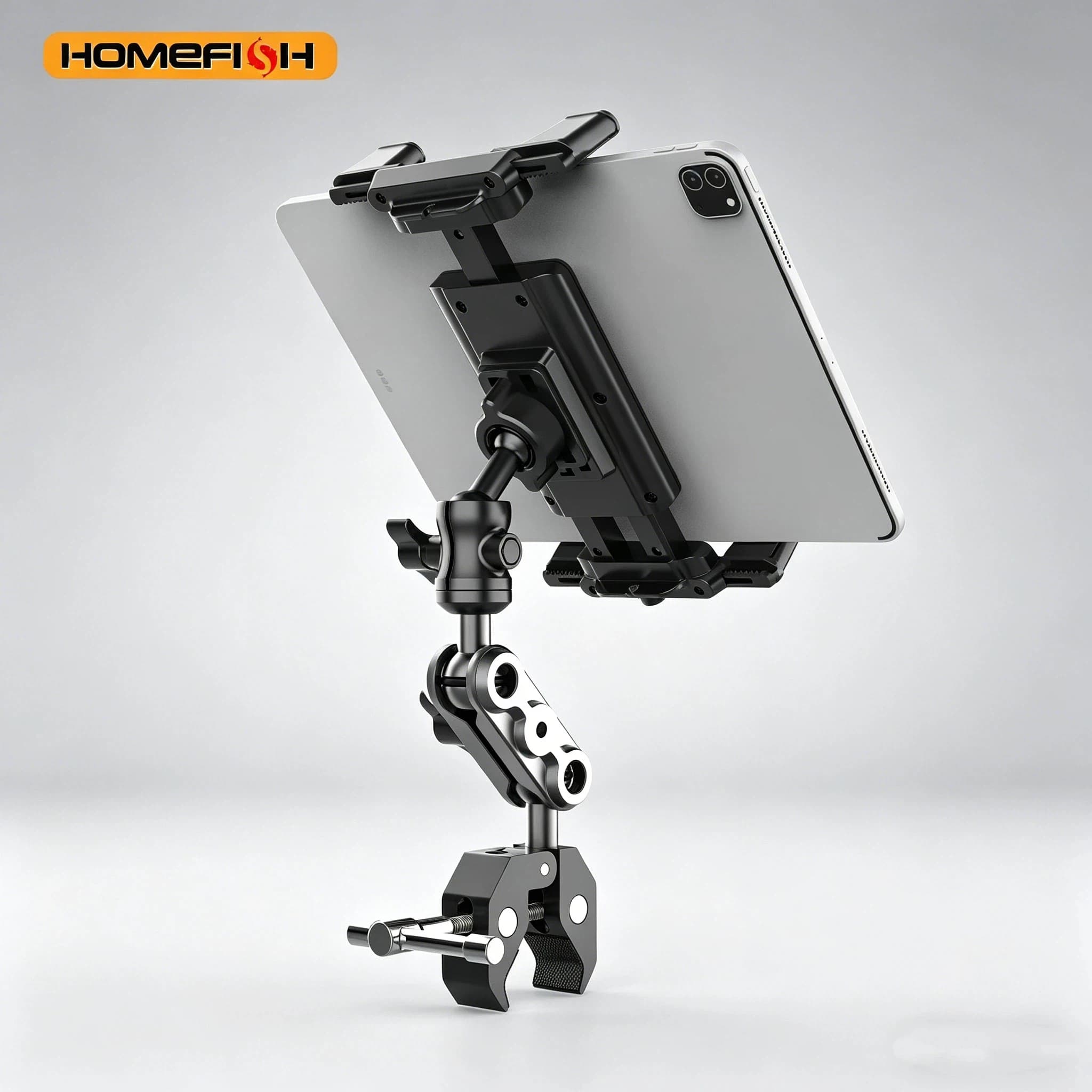 Supporto per tablet adatto per tapis roulant, sedia a rotelle, golf cart, microfono, cyclette, passeggino