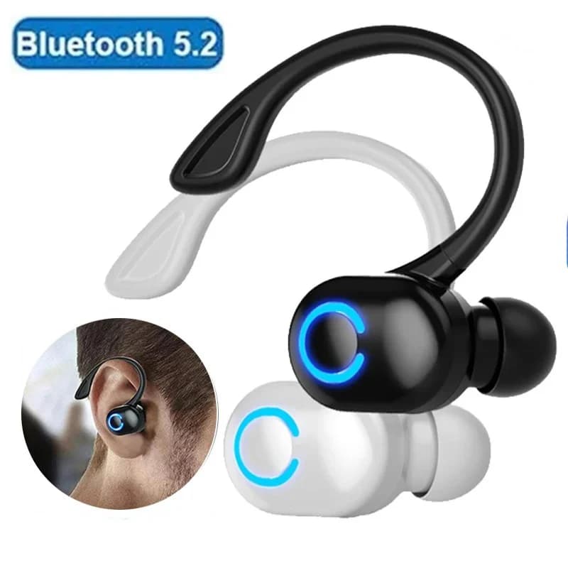 Bluetooth 5.2 Wireless headset Ear plug with single hook Ultra long battery life Corporate headset Mobile phone headphones
