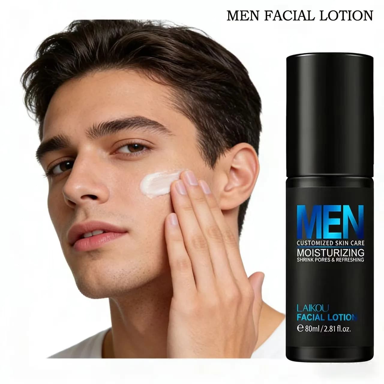 LAIKOU Lozione Idratante Viso per Uomo, Cura Speciale Autunno e Inverno, Trattamento Riparatore per la Pelle Maschile