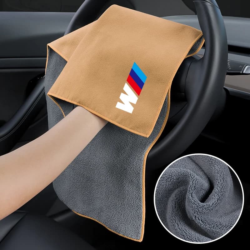 Wheel Cap,Car Wash Towel Rag For BMW M M3 M5 M6 E60 E83 E70 E90 G20 G30 G70 I7 X5X6 X7 Car Air Outlet Cleaning Brush Suede Cloth