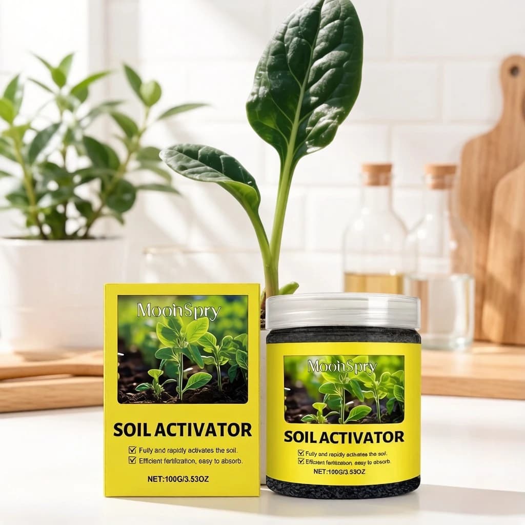Home gardening plants fertilizer, softens soil, provides nutrients and trace elements to plants, soil changer